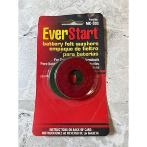 EverStart Battery Felt Washers Top Side Terminal Protectors MC-303 Red Green 2pk